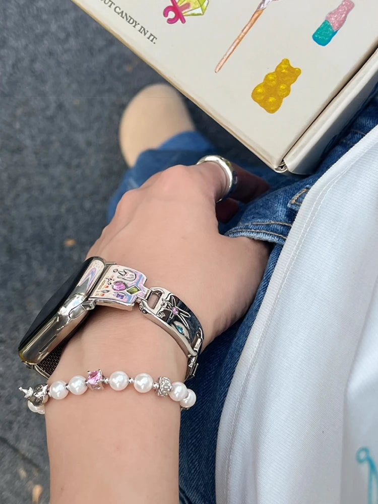 Bastet Diamond Band for Apple Watch