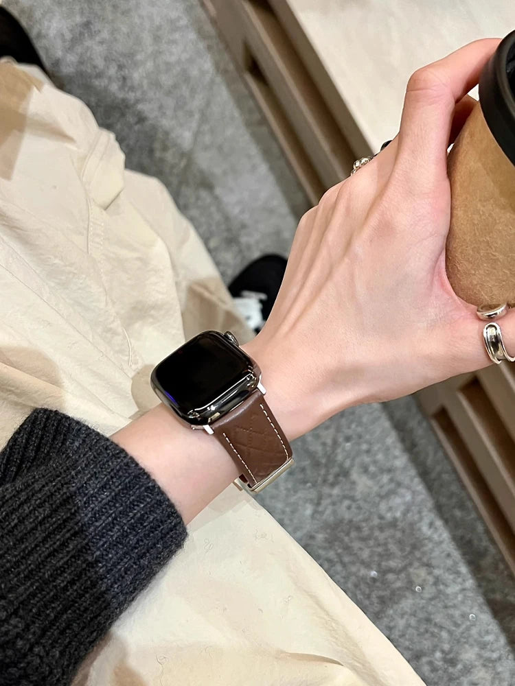 Marquee Leather Band for Apple Watch