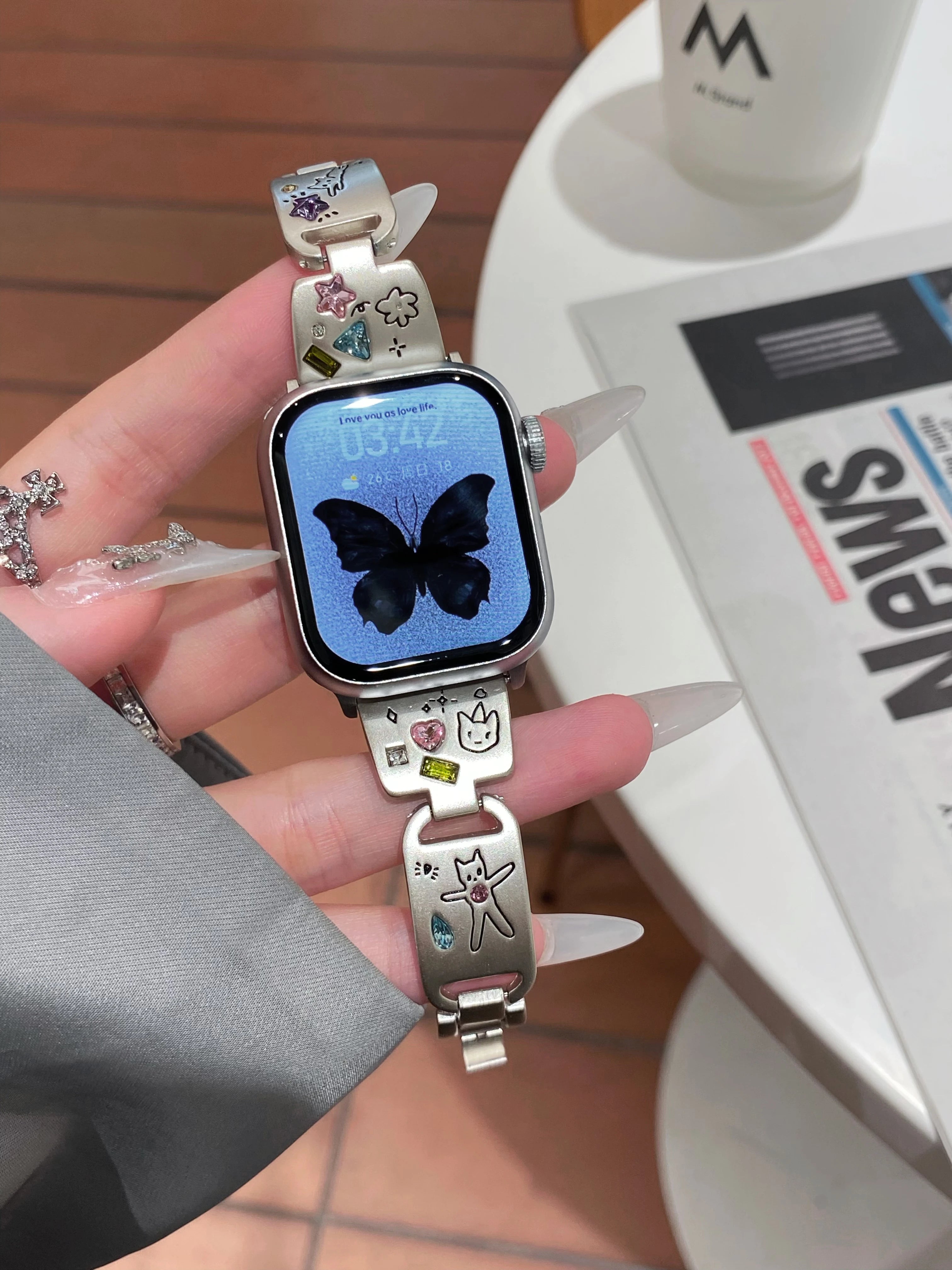 Bastet Diamond Band for Apple Watch
