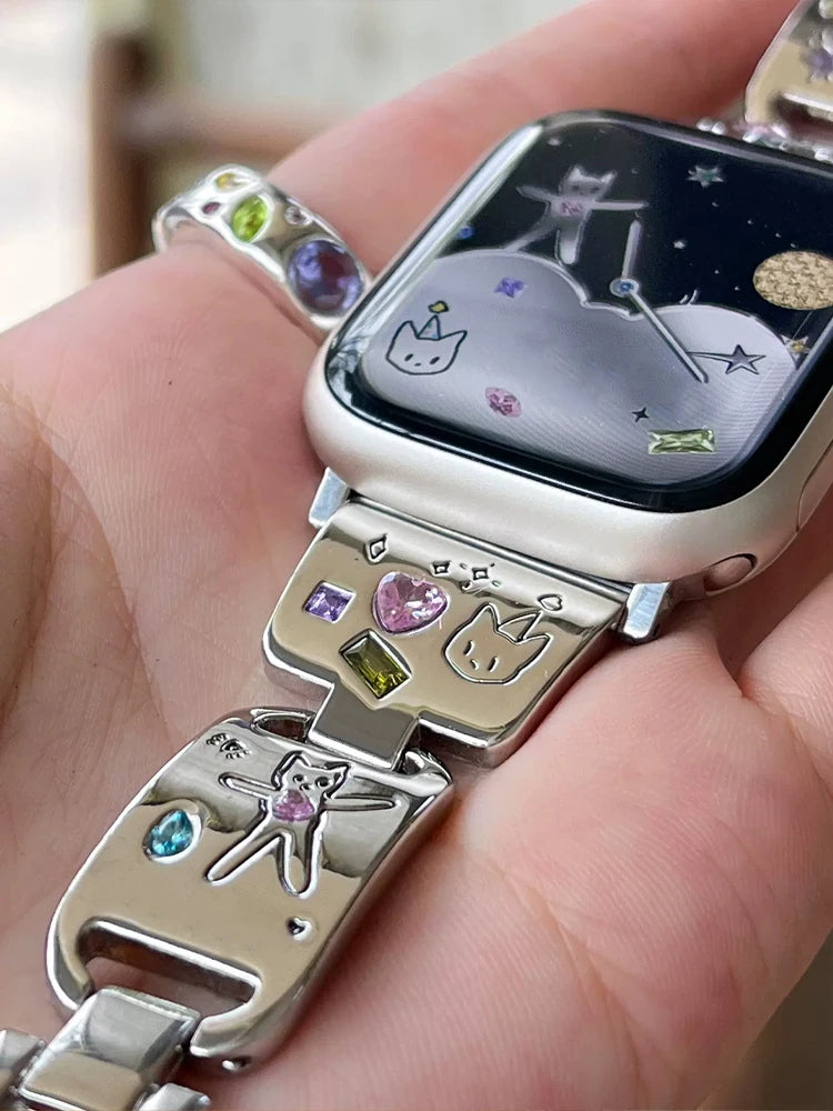 Bastet Diamond Band for Apple Watch