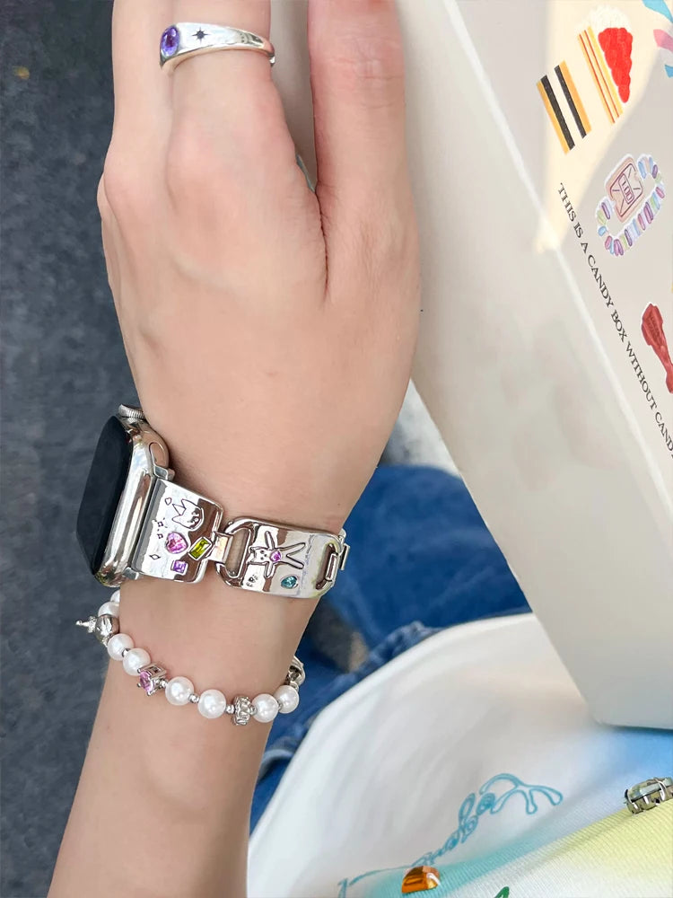 Bastet Diamond Band for Apple Watch