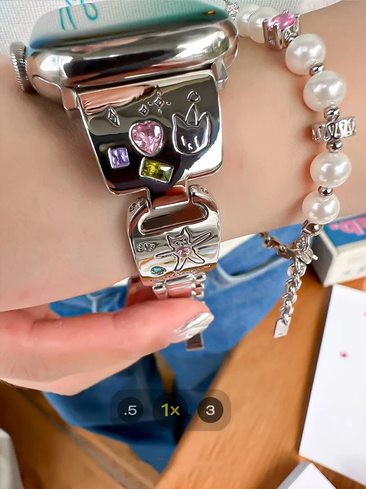 Bastet Diamond Band for Apple Watch