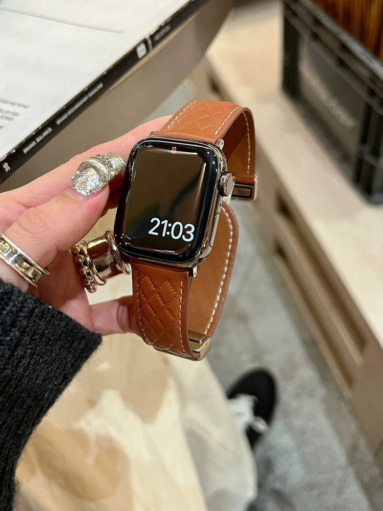 Marquee Leather Band for Apple Watch
