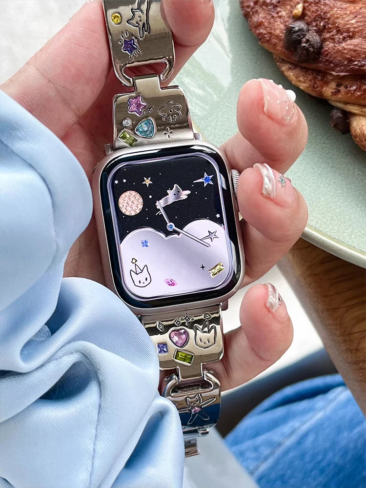 Bastet Diamond Band for Apple Watch