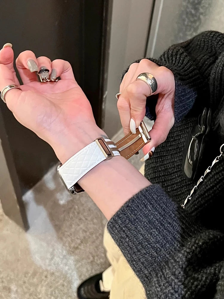Marquee Leather Band for Apple Watch