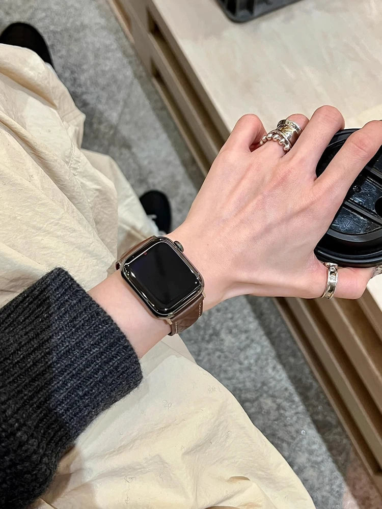 Marquee Leather Band for Apple Watch